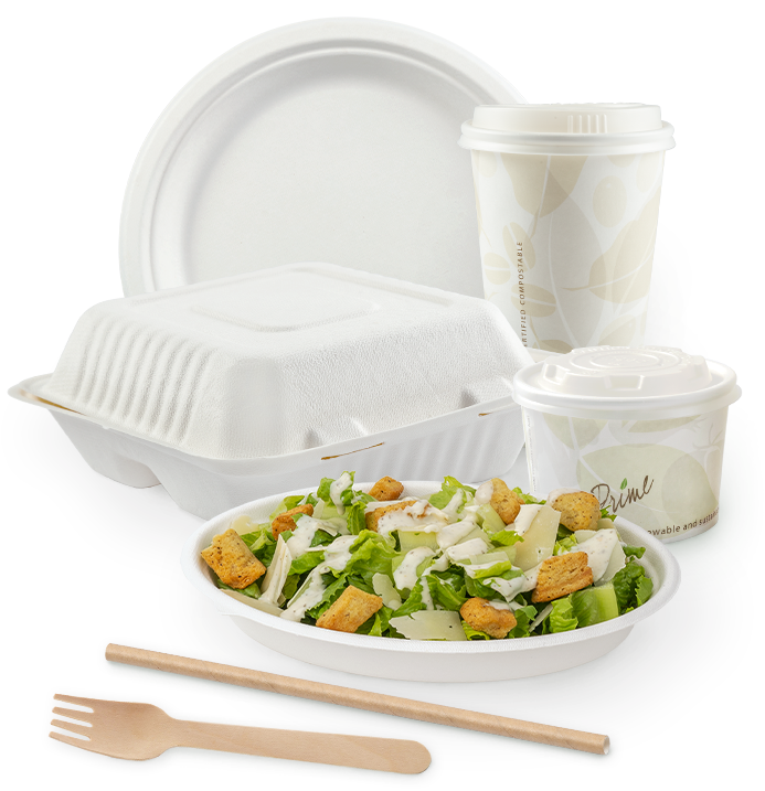 Basic Nature Clear Plastic Foodservice Food Wrap - Compostable