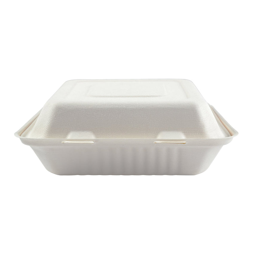 Molded Fiber NPFA Small Hinged Lid Containers 6 x 6 x 3.19, 4/125