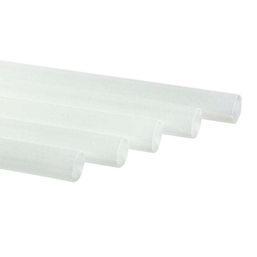 7.75 Clear Paper Wrapped Jumbo PLA Straws, Case of 6,000