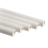 7.75" Jumbo Unwrapped White Paper Straws