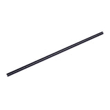 7.75" Wrapped Jumbo Black Paper Straw, View of Unwrapped Straw